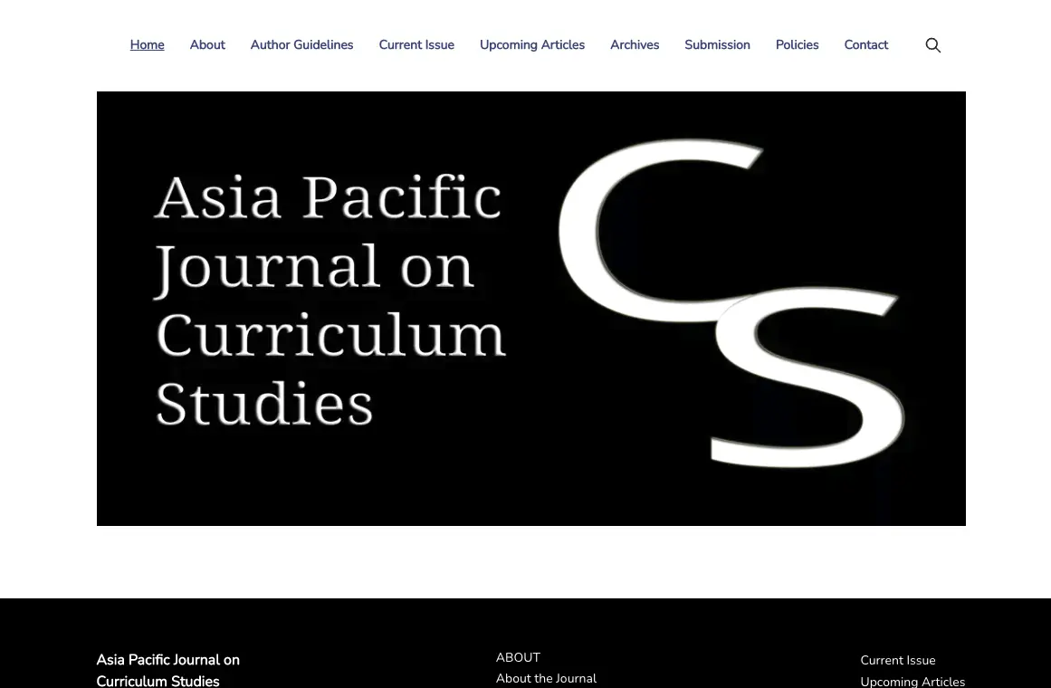 Asia Pacific Journal on Curriculum Studies