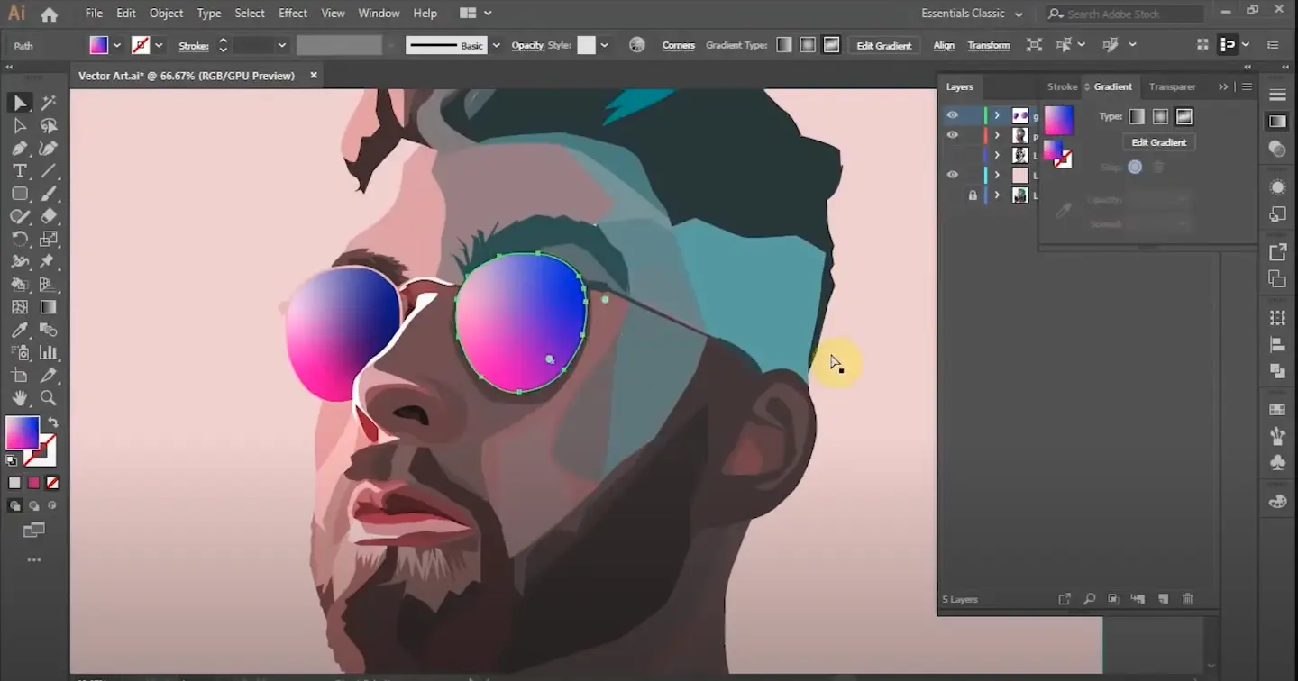 Vector Art Portrait